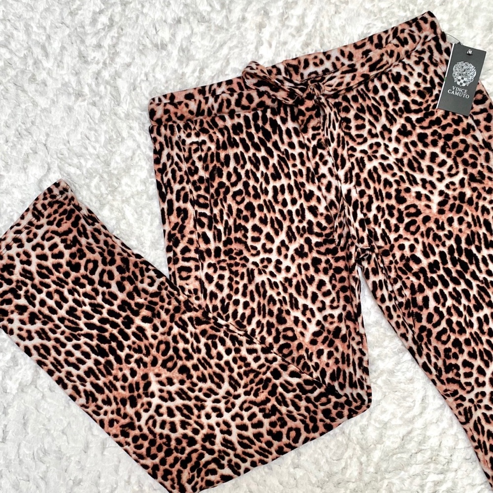 Vince Camuto Animal Print Lounging Pants Size L
